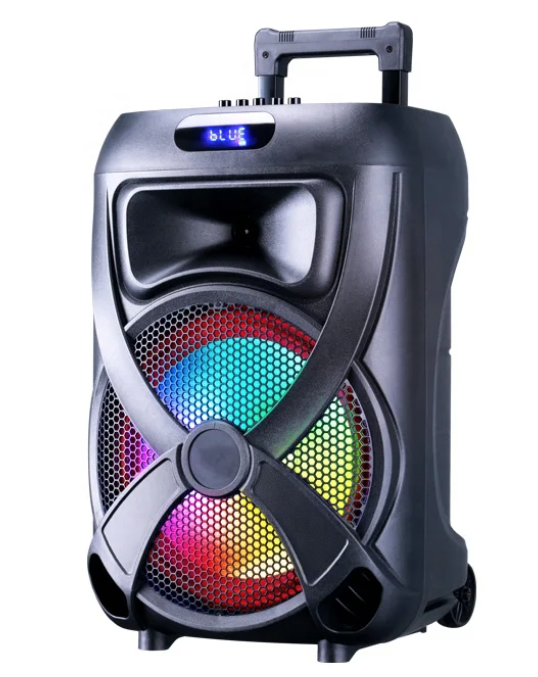 Boxa portabila cu bluetooth YE 1216 difuzor 12 inch cu led multicolor